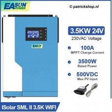 EASUN 3500W 24V hybride omvormer - Netstroom - MPPT regelaar - Zonnepanelen regelaar - Accu's - 230VAC